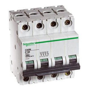 قیمت فیوز مینیاتوری چهارپل اشنایدر